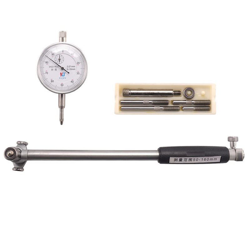 Oudtinx Dial Bore Gauge Set Range 50-160mm(1.97-6.23") Diameter Indicator Measuring Engine Cylinder Tool Kit - Image 2